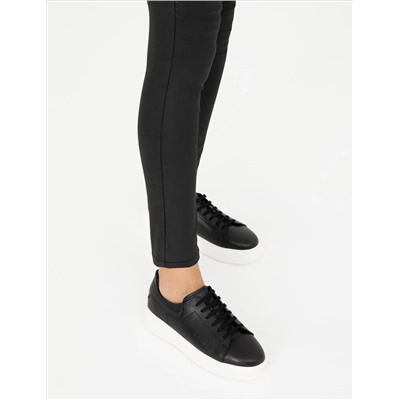 Siyah Deri Sneaker