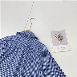 Женская милая  хлопковая рубашка с рюшей на воротнике Cari*n Wester*n