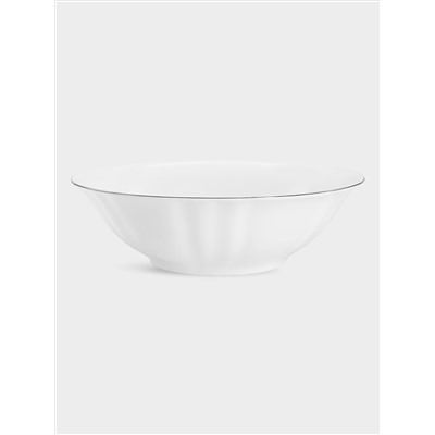 Сервиз обеденный, 6 перс, 21 пр, фарфор F, белый, с серебристым кантом, Lotus silver