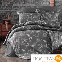 Постельное белье "Карвен" сатин евро. Carmina anthracite