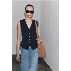 Женский вязаный жилет  ЗАР*А