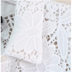 Женская рубашка с кружевом