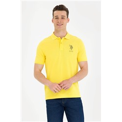 Erkek Koyu Sarı Polo Yaka Tişört