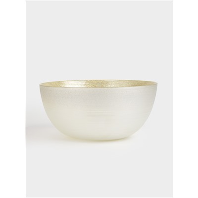 Салатник, 24х11 см, 1,7 л, стекло, молочный/шампань, Marbella