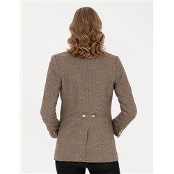 Camel Slim Fit Ceket