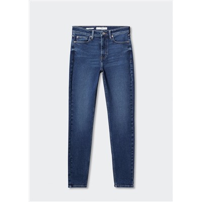 Jeans skinny tiro alto
