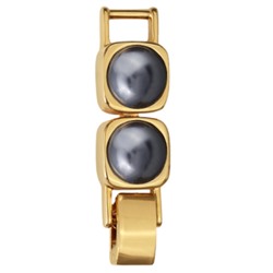 Удлинитель Теннис 2см (Майорка темно-серая 8мм; покрытие золото)