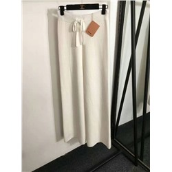 бархатные широкие брюки с высокой талией, белый, серый, черный, [один размер подходит всем, резинка  длина 103]