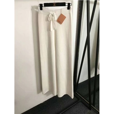 бархатные широкие брюки с высокой талией, белый, серый, черный, [один размер подходит всем, резинка  длина 103]