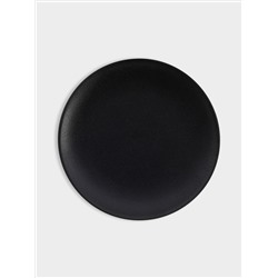 Тарелка закусочная, 20 см, чёрная, Икра