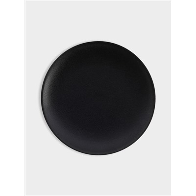Тарелка закусочная, 20 см, чёрная, Икра
