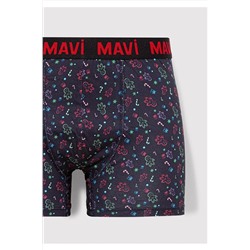 Mavi Yılbaşı Temalı Baskılı Lacivert Boxer 0911772-70490