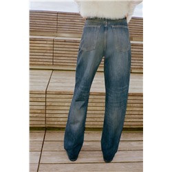 JEANS TRF WIDE LEG TIRO ALTO FULL LENGTH