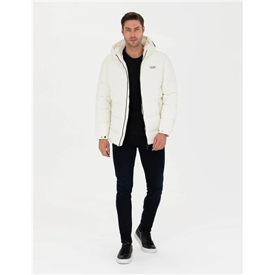 Ekru Slim Fit Mont