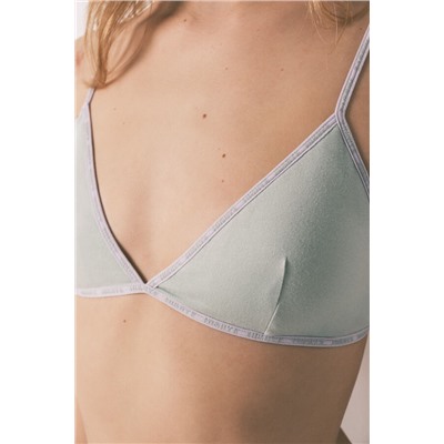 Sujetador triangular verde