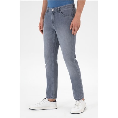 Erkek Gri Jean Pantolon