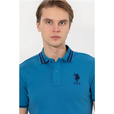 Erkek Petrol Basic Polo Yaka Tişört