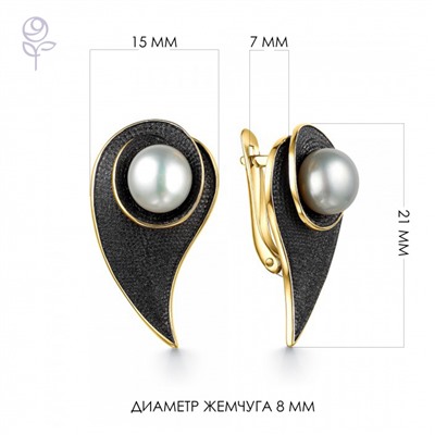 Серьги серебро 52827Y1B