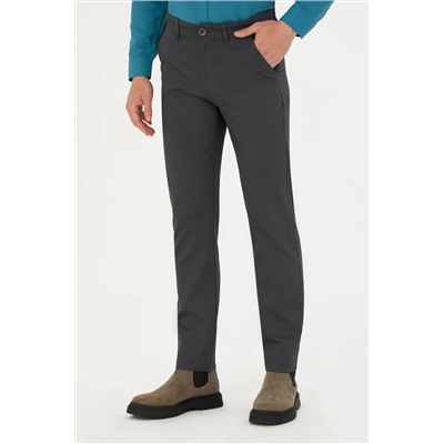 Erkek Antrasit Kanvas Pantolon