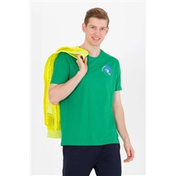 Erkek Yeşil Bisiklet Yaka Tişört