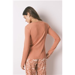 Camiseta panadera algodón marrón