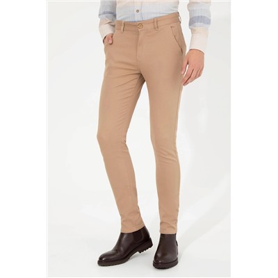 Erkek Camel Kanvas Pantolon
