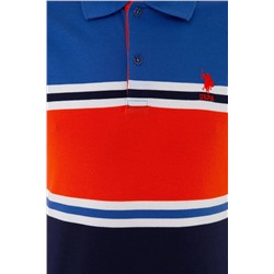 Erkek Saks Polo Yaka Tişört