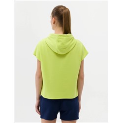 Yeşil Oversize Kapüşonlu Sweatshirt