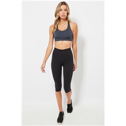 Leggings pirata de compresión cintura alta - Negro