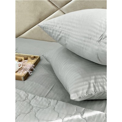 Комплект постельного белья с одеялом New Style КМ-210 серый