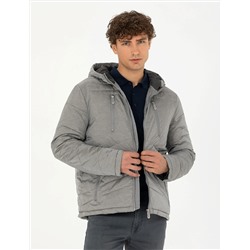 Gri Melanj Slim Fit Mont