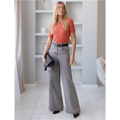 Джемпер тонкой вязки из вискозы с нейлоном