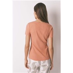 Camiseta panadera algodón marrón
