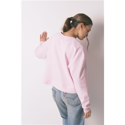 Sudadera algodón rosa