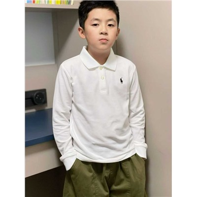 Детский лонгслив поло ПОЛ*О РАЛЬФ ЛАУРЕН 💙  Состав: 100% хлопок
