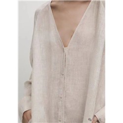 Длинная, комфортная льняная рубашка Massim*o Dutt*i