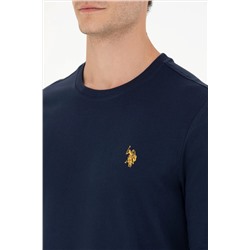 Erkek Lacivert Bisiklet Yaka Sweatshirt