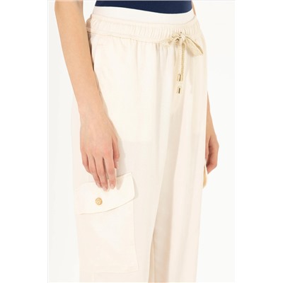 Kadın Krem Pantolon