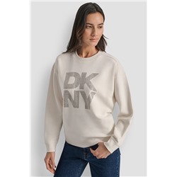 EMBELLISHED LOGO SWEATSHIRT