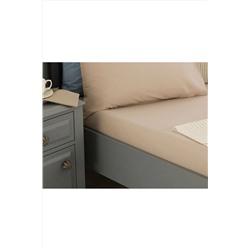 Madame Coco Eloise Ranforce Çift Kişilik Lastikli Çarşaf - Taş ÇRD-021-8682116281744