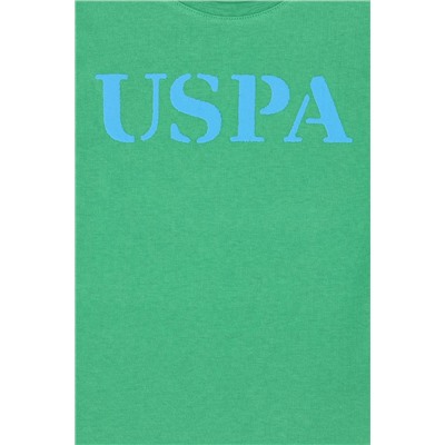 Çocuk Yeşil Basic Bisiklet Yaka Tişört