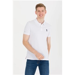 Erkek Beyaz Basic Polo Yaka Tişört