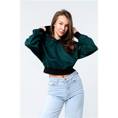 Свитшот 4 оверсайз короткий