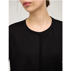 Черный концептуальный свитшот из хлопка