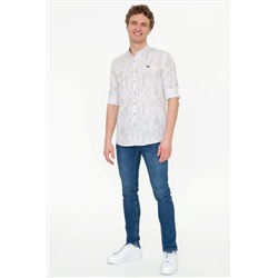 Erkek Haki Uzun Kollu Gömlek