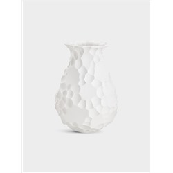 Ваза для цветов, 31 см, декоративная, фарфор P, белая, матовая, Текстура, Bridgit