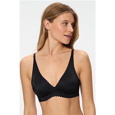 Sujetador triángulo con aros de microfibra