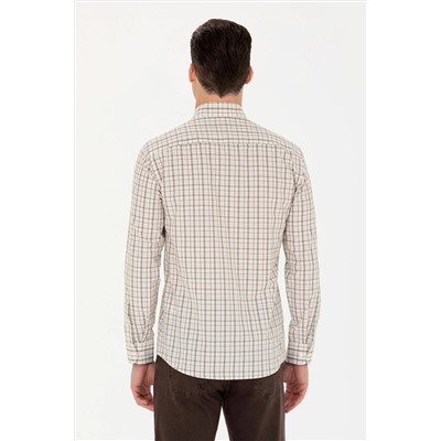 Erkek Ekoseli Kum Gömlek