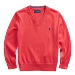Boys 2-7 Cotton V-Neck Sweater