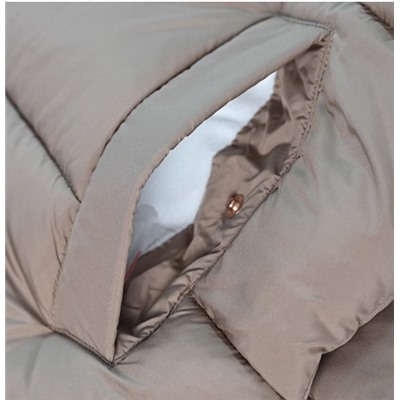 Женское  повседневное хлопковое пальто/куртка средней длины с капюшоном